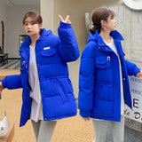 2025 New Winter Hooded Parka Women's Down Cotton Jacket Puffer Coat Overcoat Thick Warm Cotton Padded Jacket Snow Wear Outwear