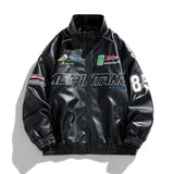 Spring Autumn New Men's Motorcycle Wear Fashion Brand PU Leather Jacket Moto Bike Jackets Thin Fashion Coat Embroidery Hip Hop