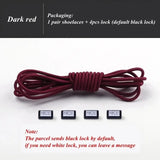 Fashion No Tie Shoelaces Elastic Laces Sneakers Flat Shoe Laces Without Ties Kids Adult Quick Shoelace One Size Fits All Shoes