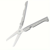 Portable Multifunctional Folding Scissors, Stainless Steel Outdoor Survival Tool for Camping Fishing Hunting
