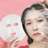 100pc Disposable Plastic Film for Face Fresh Keeping Film Mask Beauty Salon Promote Product Absorptio Ultra Thin Skin Care Paper