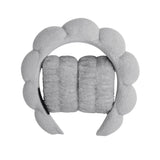1/3Pcs Fashion Microfiber Washing Wristbands Scrunchies Puffy Headband Spa Bubble Headband for Washing Face Makeup Shower Skincare