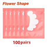 25/50/100Pairs Eye Patches Under Eyelash Pads for Building Paper Patches Lint Free Stickers for False Eyelashes LAUKISS