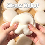 Milk Cake Squeeze Taba Soft Toy, Cute Milky White Squeeze Toy, Finger Toy, Stress Relief Toy, Soft Girl Birthday Gift Toy