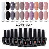 NAILCO 15ml Brown Nails Art Red Color Gel Nail Polish Semi-permanent UV Gel Polish Coffee Manicure Chocolate Hybrid Nail Varnish