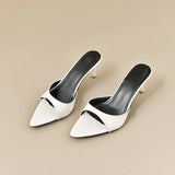 Women's High Heels Summer Slippers Women Sandals Fashion Classic Pointy Open Toe Stiletto Heels Sexy 2025 High-heeled Slippers