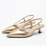 Sexy Pointed Toe Kitten Heel Women Pumps 2026 V Strap Design Elegant Backless High Heels For Ladies Fashion Designer Dress Shoes