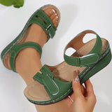 2025 New Women Sandals Wedge Buckle Orthopedic Outdoor Shoes Female Summer Soft Sexy Open Toe Fashion Sandals Sandalias De Mujer