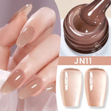 BORN PRETTY 83 Colors 10ml Jelly Nude Gel Nail Polish Autumn Amber Semi Transparent Manicure Soak off UV LED Nails Gel Varnish