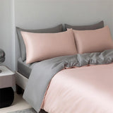100% Mulberry Silk Bedding Set High End Silk Bed Sheets Set Luxury Smooth Duvet Cover Set Single Double Queen King Size Bedsheet