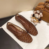 New V-mouth Crystal Jelly Shoes Fashionable, Versatile, Comfortable, Flat Bottom Single Shoes, Casual Sandals for Women
