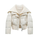 New Women Cotton Padded Jacket Winter Short Hooded Loose Cotton Coat Korean Women Parkas Coat Solid Outwear Women Puffer