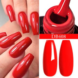 Mtssii 6ML Chocolate Color Gel Nail Polish Brown Semi Permanent UV Gel Autumn Winter Popular Soak Off Nail Art Gel Varnishes