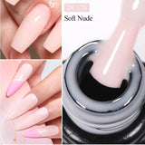 Mtssii 7ml Milky White Quick Extension Gel Nail Polish Nude Construct Hard Gel Semi Permanent Acrylic Extension Nail Art Varnish