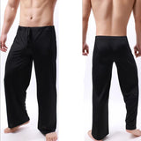 Ice Silk Men Pajama Pants Thin Long Pants Men See Through Sleeping Pants Bottoms Homewear Men Pyjamas Pajamas Home Pants