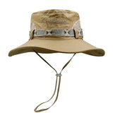 1Set bucket hat Summer Men UV Protection Hiking Beach Sunscreen Cap Bucket Hats Summer Hunting Hat Mesh Fisherman Safari Hat