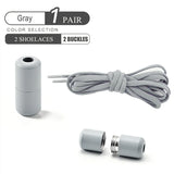 Elastic No Tie Shoelaces Semicircle Shoe Laces For Kids and Adult Sneakers Shoelace Quick Lazy Metal Lock Laces Shoe Strings