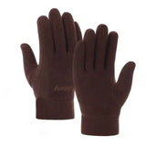 1 Pair Winter Polar Fleece Gloves Men Women Warm Outdoor Cycling Driving Gloves Windproof Non-Slip Soft Thickened Male Gloves