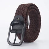 Men's Belt Casual Woven Elastic Belt Outdoor Sports Women's Belt Climbing Work Belt Jeans Suit Pants Men's And Women's Universal