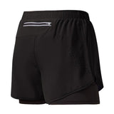 Men Quick Dry Double Layer Fitness Running Shorts