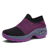 Women Sneakers Summer Fashion Black Sports Casual Shoes Breathable Mesh Lightweight Air Cushion Non-Slip Running Shoe Zapatillas