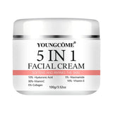 5 In 1 Fade fine lines Firming Face Serum Moisturizing brightning Vitamin C Hyaluronic Acid Facial Serum Shrink Pores Skin Care