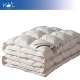 3D Luxury Quilted 100% Premium Goose Down Comforter King Queen Full Size Winter Thick Solid Color Duvet