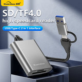 Blueendless Card Reader 312MB/s SD4.0 TF4.0 Memory Card Adapter USB A USB C to MicroSD TF3.0 for MacBook Laptop PC iPhone 17/16/