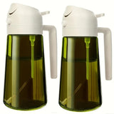 Olive Oil Spray Bottle for Oil Bottle Pouring for Cooking Oil Spices Camping Dispenser with Automatic Lid Spice Shaker