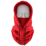 Thermal Fleece Balaclava Hat Hooded Neck Warmer Cycling Face Mask Outdoor Winter Skiing Sport Face Mask Men Cycling Masked Caps