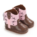 Baby Boys Girls Winter Boots 0-12 Months Western Denim First Walkers Warm Casual Fashion