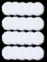 2-5-10-20Pcs Portable and Practical High-Grade White Round Powder Puff for Base and Fixing Makeup