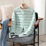 2026 New Arrivals Autumn Winter Warm Women White Duck Down Slim Jackets Female Fashion Ultra Lightweight Packable Puffer Coats