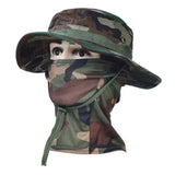 Outdoor UV Protection Boonie Hat with Face Neck Cover