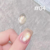 SHAKA 1-16pcs Flash Pure Lust Golden Light Heroine Cat Eye Gel Nail Polish Whitening Ice Transparent Autumn High-end Nail Art