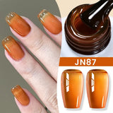 BORN PRETTY 83 Colors 10ml Jelly Nude Gel Nail Polish Autumn Amber Semi Transparent Manicure Soak off UV LED Nails Gel Varnish