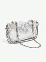 Women's handbags, vegan chain shoulder bag, chain bag, soft bag new chain shoulder bag