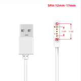2Pin 4Pin 5Pin Magnetic Charging Cable USB to Pogo Pin for Smart Watch Earphone Wristband 60cm 5V Magnetic Dock Charger Adapter