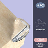 16Pcs/32PCS Children Baby Safety Silicone Protector Table Corner Edge Protection Cover Children Anticollision Edge Guards
