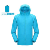 JNLN Men Women Hiking Jacket Unisex Waterproof Quick Dry Camping Windbreaker Outdoor Trekking Climbing Rain Coat Anti UV Clothes