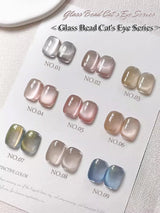 WS Black Glass Cat Magnetic Gel Nail Polish Punk Style Nail Art Manicure Varnis Semi Permanent Gel for Winter Nail Supplies