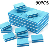50Pcs Professional Mini Nails Art buffer File 100/180 Sandpaper Manicure Tips Care File Sanding Polishing Accessories Tools