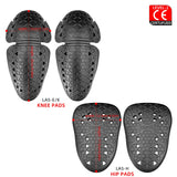 Black CE Level 2 Certified Motorcycle Jacket Insert Protector Thick Elastic Back Spine Protective Pad Rider Armor Coat Accessory