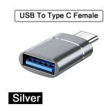 2PCS USB 3.0 To Type C OTG Charger Adapter Connector Type-C to USB Male To Type-c Adapt Converter for PC MacBook Car USB ipad