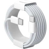 60W PD Nylon Braided USB-C to USB C Fast Charger Cable For iPhone 17 16 15 /Pro Max Compatibility Samsung Type C Fast Charging