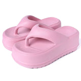 Comwarm New Thick Flip-flops Women Fashion Platform Sandals Outdoor Women Beach Slipper Home Comfort Women's Summer Sandals 2024