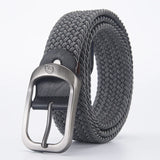 Men's Belt Casual Woven Elastic Belt Outdoor Sports Women's Belt Climbing Work Belt Jeans Suit Pants Men's And Women's Universal