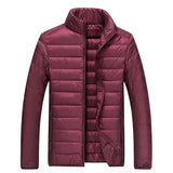 Men All-Season Warm Down Jacket Coats Mens Waterproof Windproof Down Jackets Spring Autumn Winter Casual 90% Down Jackets Male