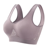 Women Anti-sagging Yoga Sports Bra High-Impact Fitness Tank Top