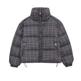 CharmChant Plaid Stand-Collar Puffer Jacket for Women Winter 2025 Padding Coat Female New in Coats Warm  Check Outerwears Parkas